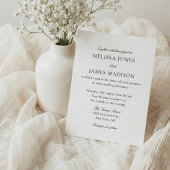 Classic Traditional Typography White Wedding