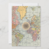 Classic Travel Worl Baby Shower Invitation 招待状 (裏面)