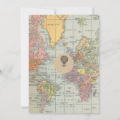 Classic Travel Worl Baby Shower Invitation 招待状 (裏面)