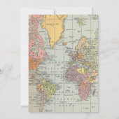 Classic Travel Worl Baby Shower Invitation 招待状 (裏面)