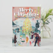 Classic Trendy Art Merry Christmas Stettheimer シーズンカード (スタンド正面)