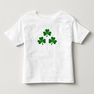 Classic Trio of Lucky Green Shamrocks St. Patrick’ トドラーTシャツ