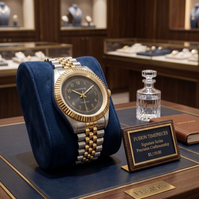 Classic Two-Tone Gold & Silver Executive Watch 腕時計 (クリエイターアップロード済み)