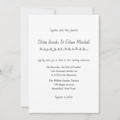 Classic Typography Wedding Invitation 招待状 (正面)
