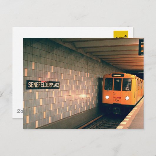 Classic U-Bahn @Senefelderplatz ポストカード (正面/裏面)