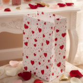 Classic Valentine Hearts Gift Bag ミディアムペーパーバッグ