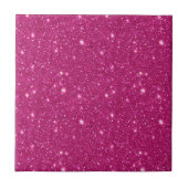 Classic Valentine Trendy Pink Glitter Style タイル (正面)