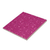Classic Valentine Trendy Pink Glitter Style タイル (側面)