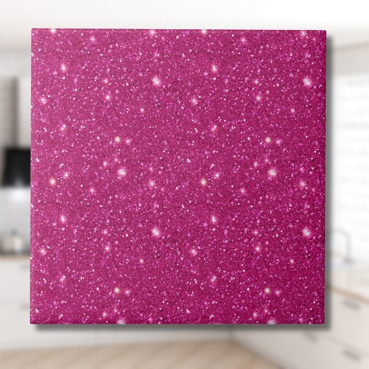 Classic Valentine Trendy Pink Glitter Style タイル