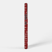 Classic, Valentine's Day phrases in pattern Samsung Galaxyケース (右側面)