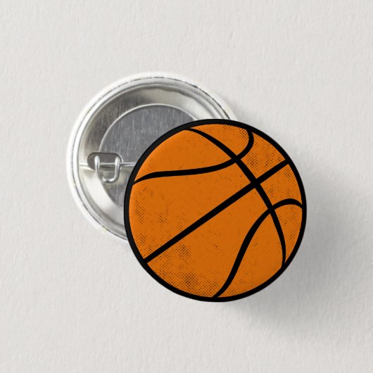 Classic Varsity Basketball Hoops Game Day Style 缶バッジ (正面&裏面)