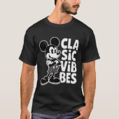 Classic Vibes Retro Cartoon Mouse T-Shirt Design,  Tシャツ (正面)