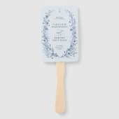 Classic Victorian French Garden Wedding Program ハンドファン (正面)