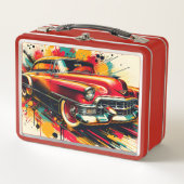 Classic Vintage Car メタルランチボックス (正面)