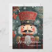 Classic vintage Christmas nutcracker digital  シーズンカード (正面)
