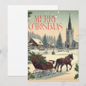 Classic/Vintage Christmas scene  シーズンカード (正面/裏面)