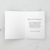 Classic Vintage Happy Thanksgiving Harvest  カード (内部)