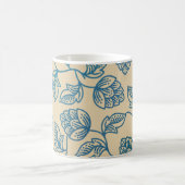 Classic Vintage Hop Leaves Pattern コーヒーマグカップ (中央)