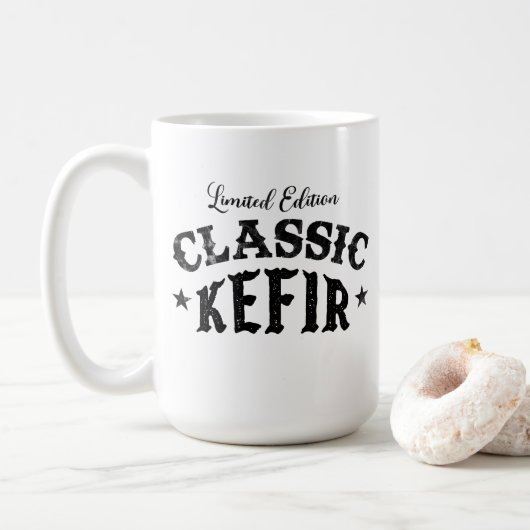 Classic Vintage Kefir T-Shirt コーヒーマグカップ (ドーナツ)