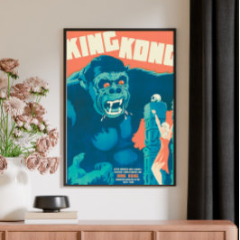 Classic Vintage King Kong Retro Movie Poster ポスター