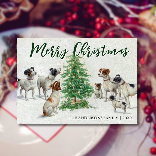 Classic Vintage Merry Christmas Carl Reichert シーズンカード