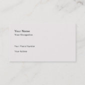 Classic Vintage Navy Blue Dark Gold Monobram 名刺 (裏面)