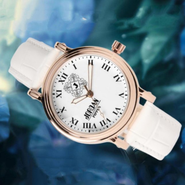 Classic Vintage Personalized Roman Numeral Gift 腕時計 (クリエイターアップロード済み)