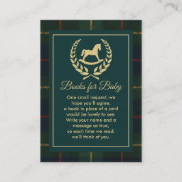 Classic Vintage Polo Horse Party Baby Shower エンクロージャーカード