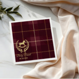 Classic Vintage Polo Horse Party Baby Shower スタンダードカクテルナプキン