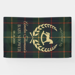 Classic Vintage Polo Horse Party Baby Shower 横断幕