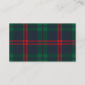 Classic Vintage Preppy Tartan Plaid Diaper Raffle エンクロージャーカード (裏面)