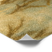 Classic Vintage Santa Claus Old-Fashioned Christma ポスター (角)