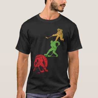 Classic Vintage Style Ice Hockey T-Shirt Tシャツ