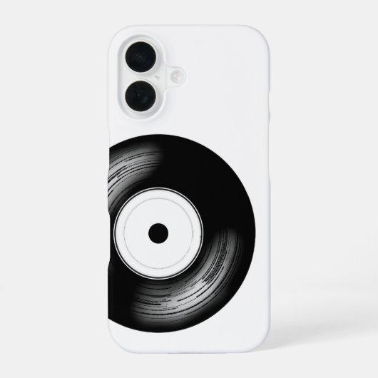 Classic Vinyl Disc iPhone 16ケース (裏面)