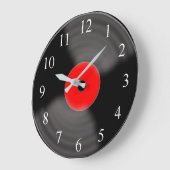 Classic Vinyl Record Wall Clock ラージ壁時計 (傾斜)