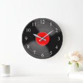 Classic Vinyl Record Wall Clock ラージ壁時計 (ホーム)