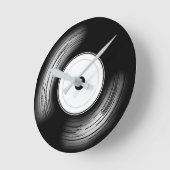 Classic Vinyul ラウンド壁時計 (傾斜)
