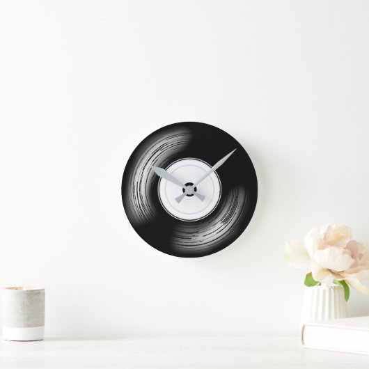 Classic Vinyul ラウンド壁時計 (ホーム)