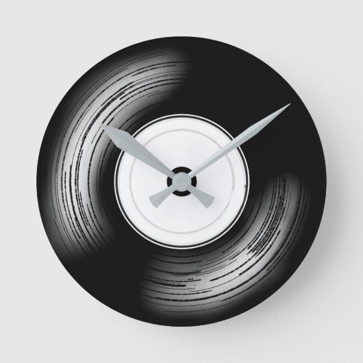 Classic Vinyul ラウンド壁時計 (正面)