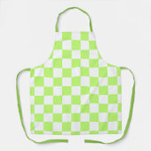 Classic visual lime checkerboard  エプロン (正面)