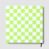 Classic visual lime checkerboard  ゲストブック (裏面)
