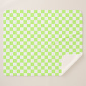 Classic visual lime checkerboard  シェルパブランケット (正面(横))