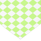 Classic visual lime checkerboard  ショートテーブルランナー (コーナー)