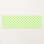 Classic visual lime checkerboard  ヨガマット (裏面(横))
