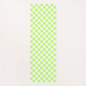Classic visual lime checkerboard  ヨガマット (正面)