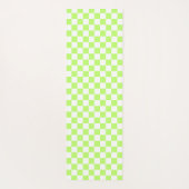 Classic visual lime checkerboard  ヨガマット (裏面)