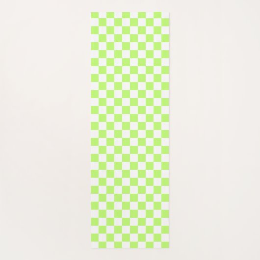 Classic visual lime checkerboard  ヨガマット (裏面)