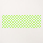 Classic visual lime checkerboard  ヨガマット (正面(横))