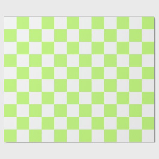 Classic visual lime checkerboard  ラッピングペーパー (フラット)