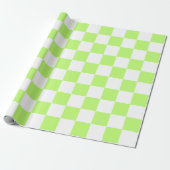 Classic visual lime checkerboard  ラッピングペーパー (アンロールド)